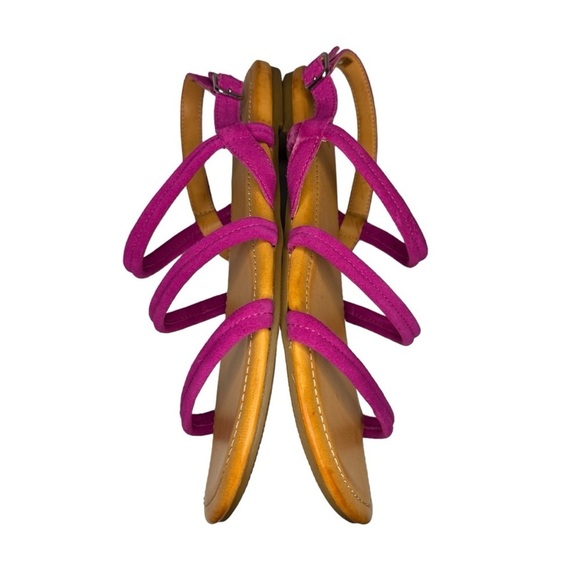 UGG Mytis Fuschia Suede Leather Sandals Women’s Size 10 boho spring summer - Picture 6 of 12